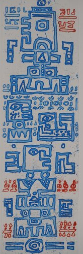 Réponse en bleu von Jacques Soisson, Druck kaufen auf Singulart