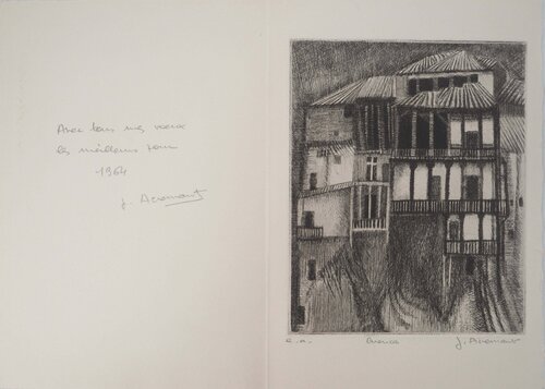 Vue sur une maison by Janine Acremant, Print for Sale on Singulart