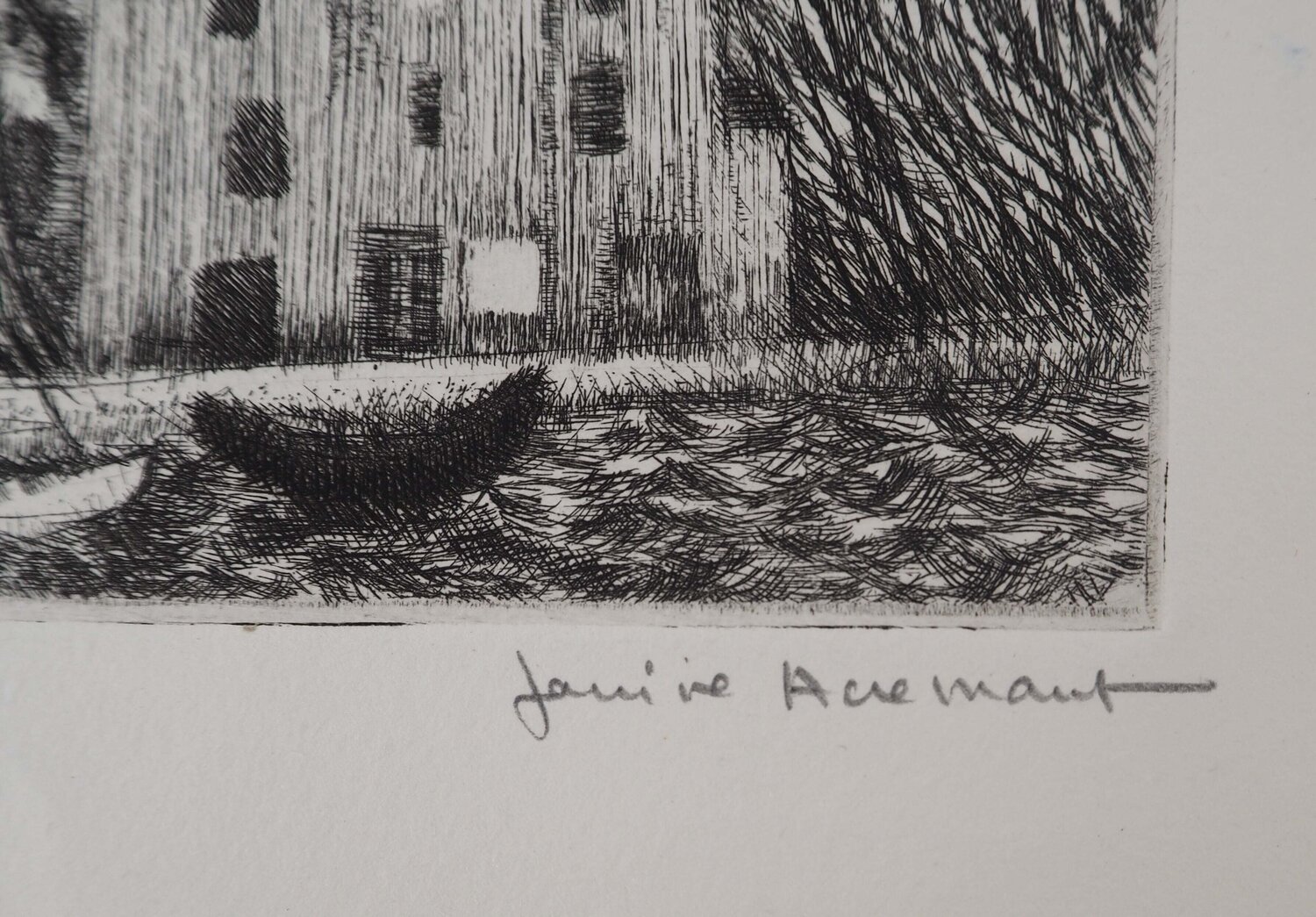 Ville au bord de la mer Janine Acremant
