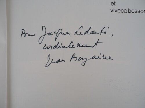 Pour Jacques Ledante, Dédicace autographe signée et deux lithographies Jean Bazaine