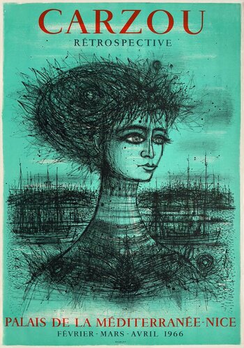 Expo 66 - Palais de la Méditerranée von Jean Carzou, Druck kaufen auf Singulart