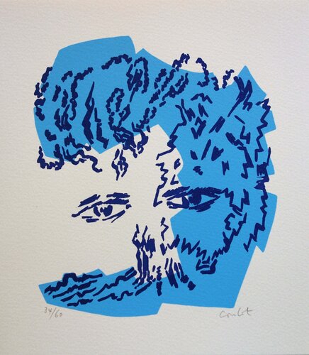 Regard bienveillant, Sérigraphie originale signée Jean Coulot