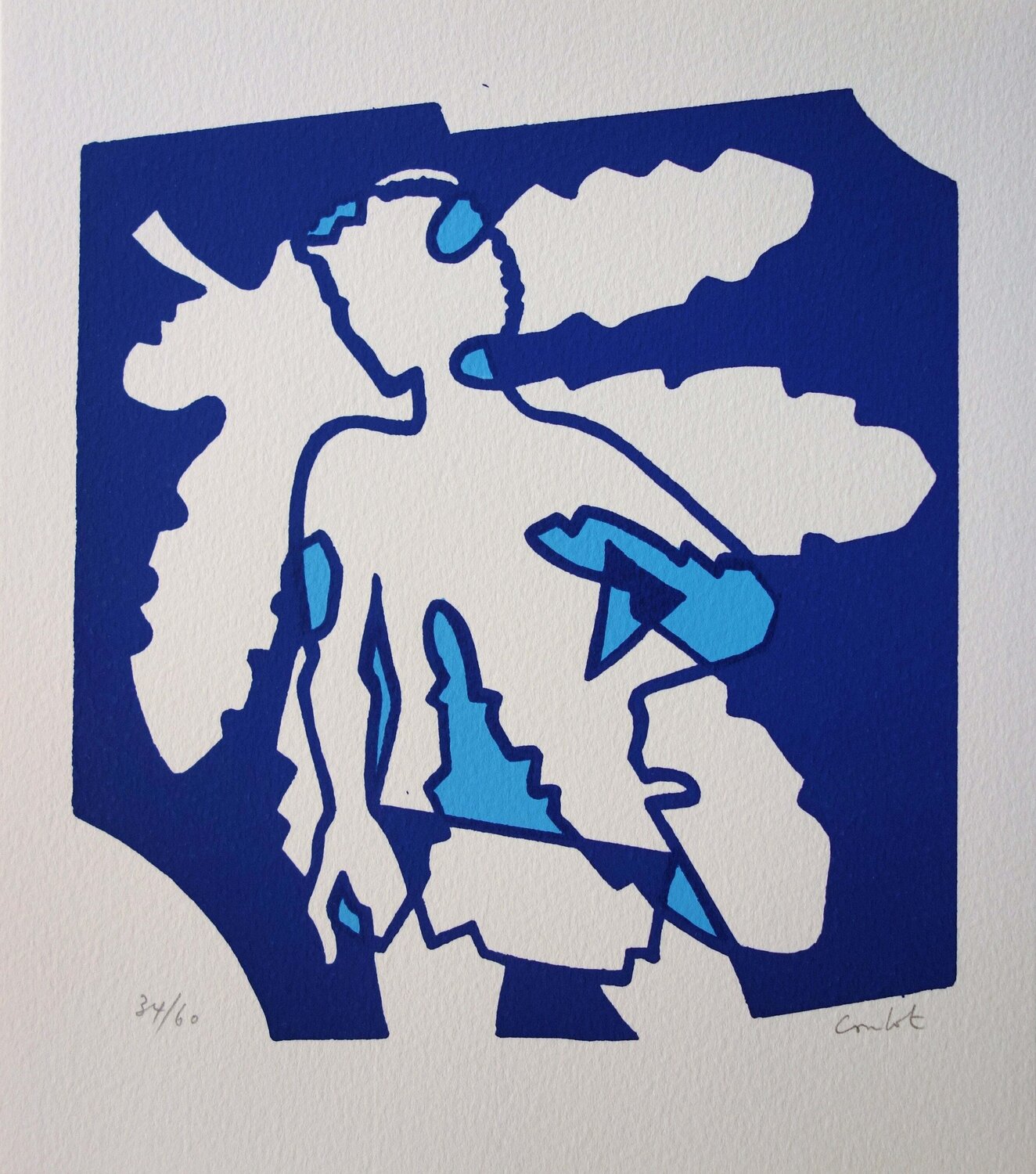 Homme au chêne, Sérigraphie originale signée Jean Coulot Print for sale