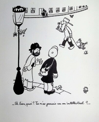 L'intellectuel de Jean Effel, Impresión a la venta en Singulart