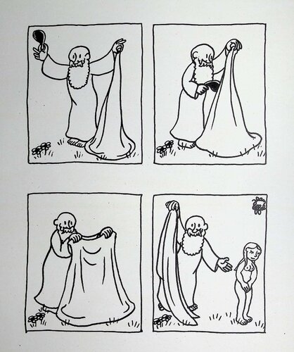 La naissance d'Eve by Jean Effel, 版画 for Sale on Singulart