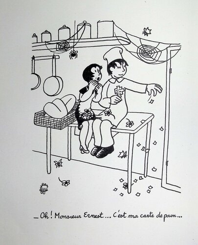 Le boulanger von Jean Effel, Druck kaufen auf Singulart