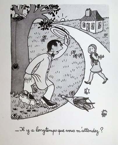 L'amoureux patient von Jean Effel, Druck kaufen auf Singulart