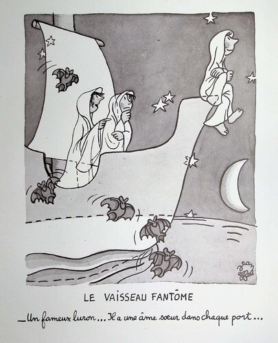 Le vaisseau fantôme van Jean Effel, Afdruk te koop op Singulart