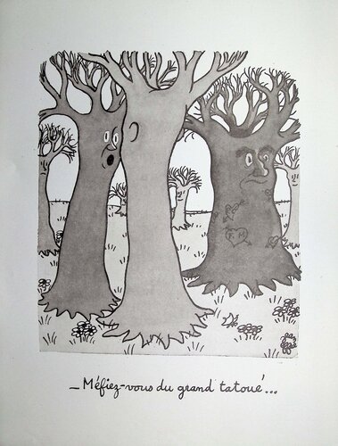 L'arbre tatoué by Jean Effel, Print for Sale on Singulart