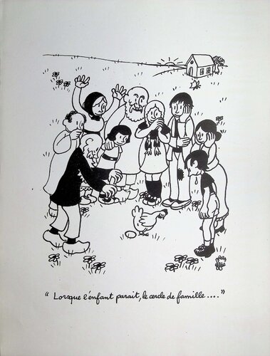 La famille by Jean Effel, Print for Sale on Singulart