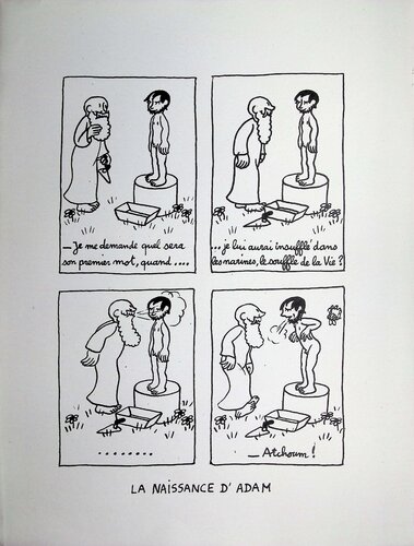 La naissance d'Adam by Jean Effel, Print for Sale on Singulart