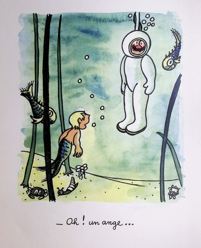 Un ang di Jean Effel, Stampa in vendita su Singulart