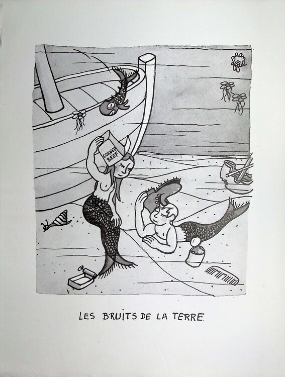 Les deux sirènes Jean Effel