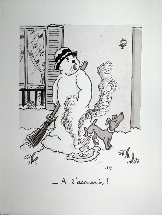 Le bonhomme de neige Jean Effel
