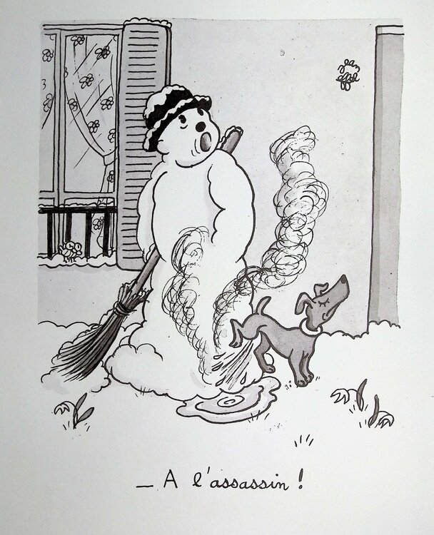 Le bonhomme de neige Jean Effel