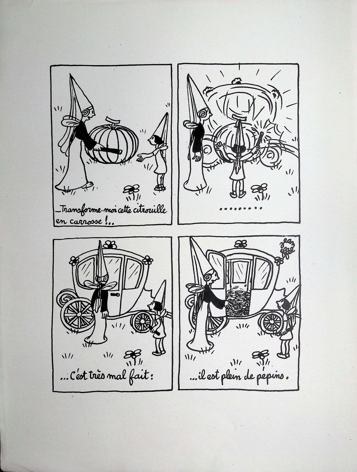 La citrouille et le carrosse Jean Effel Édition à vendre