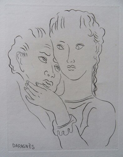 Regard amoureux von Jean-Gabriel Daragnès, Druck kaufen auf Singulart