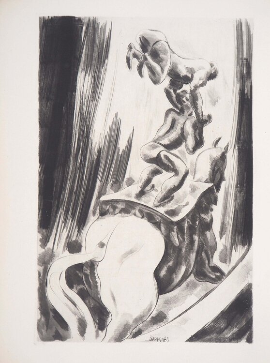 Acrobates à cheval Jean-Gabriel Daragnès
