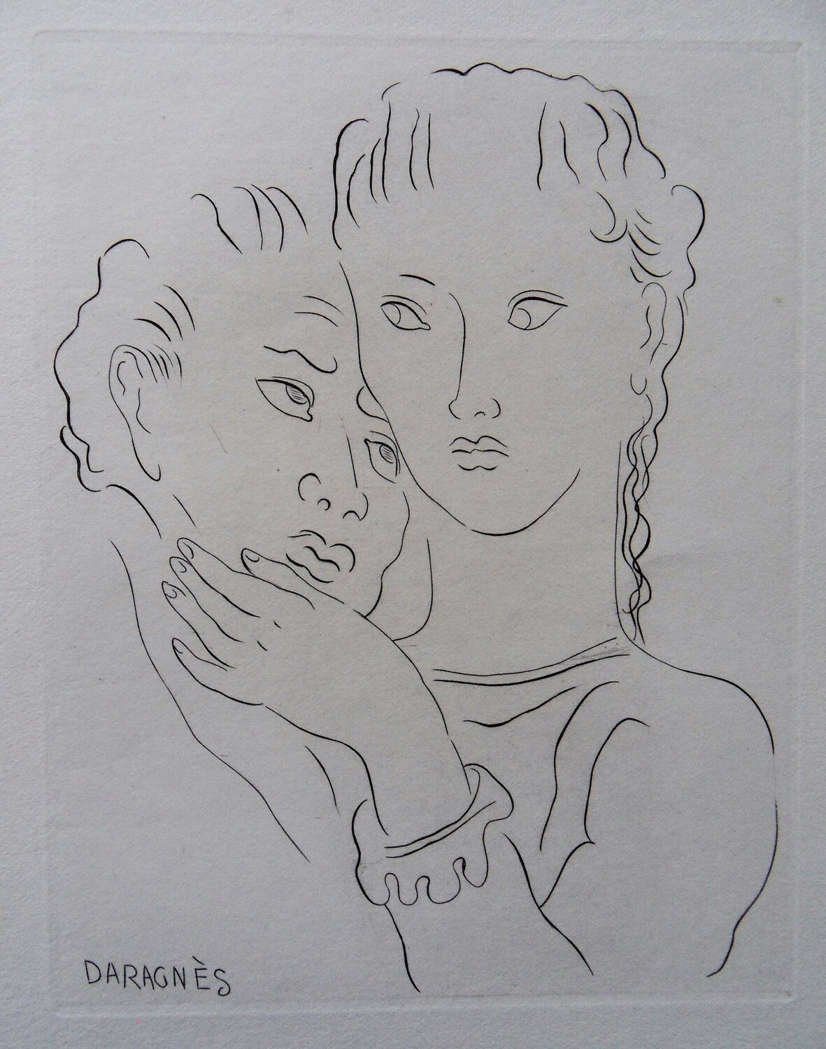 Regard amoureux Jean-Gabriel Daragnès Impresión en venta
