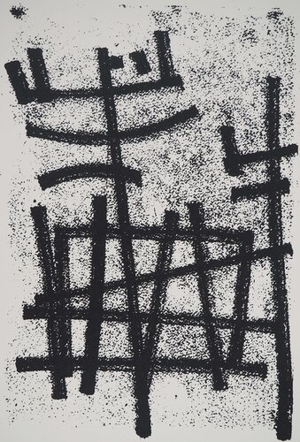 Abstraction en noir et blanc von Jean Leppien, Druck kaufen auf Singulart