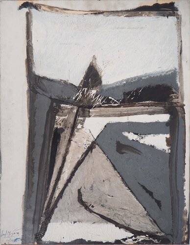 Abstraction en noir et blanc by Jean Leppien, Print for Sale on Singulart
