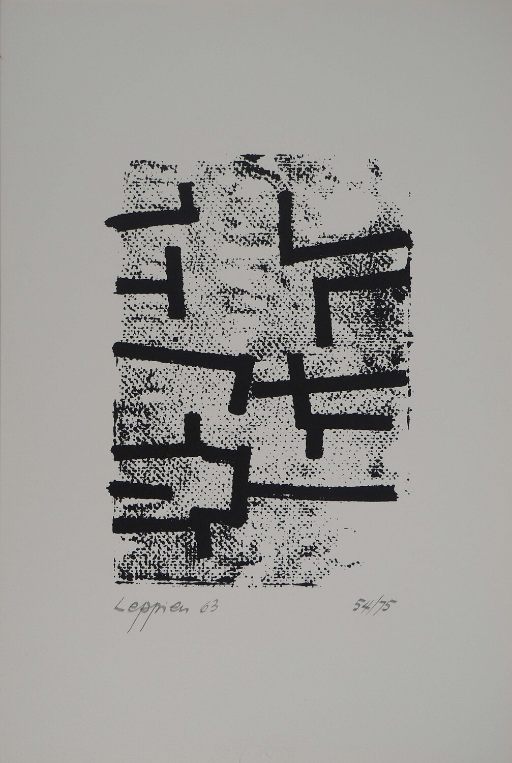 Hommage au constructivisme Jean Leppien Print for sale