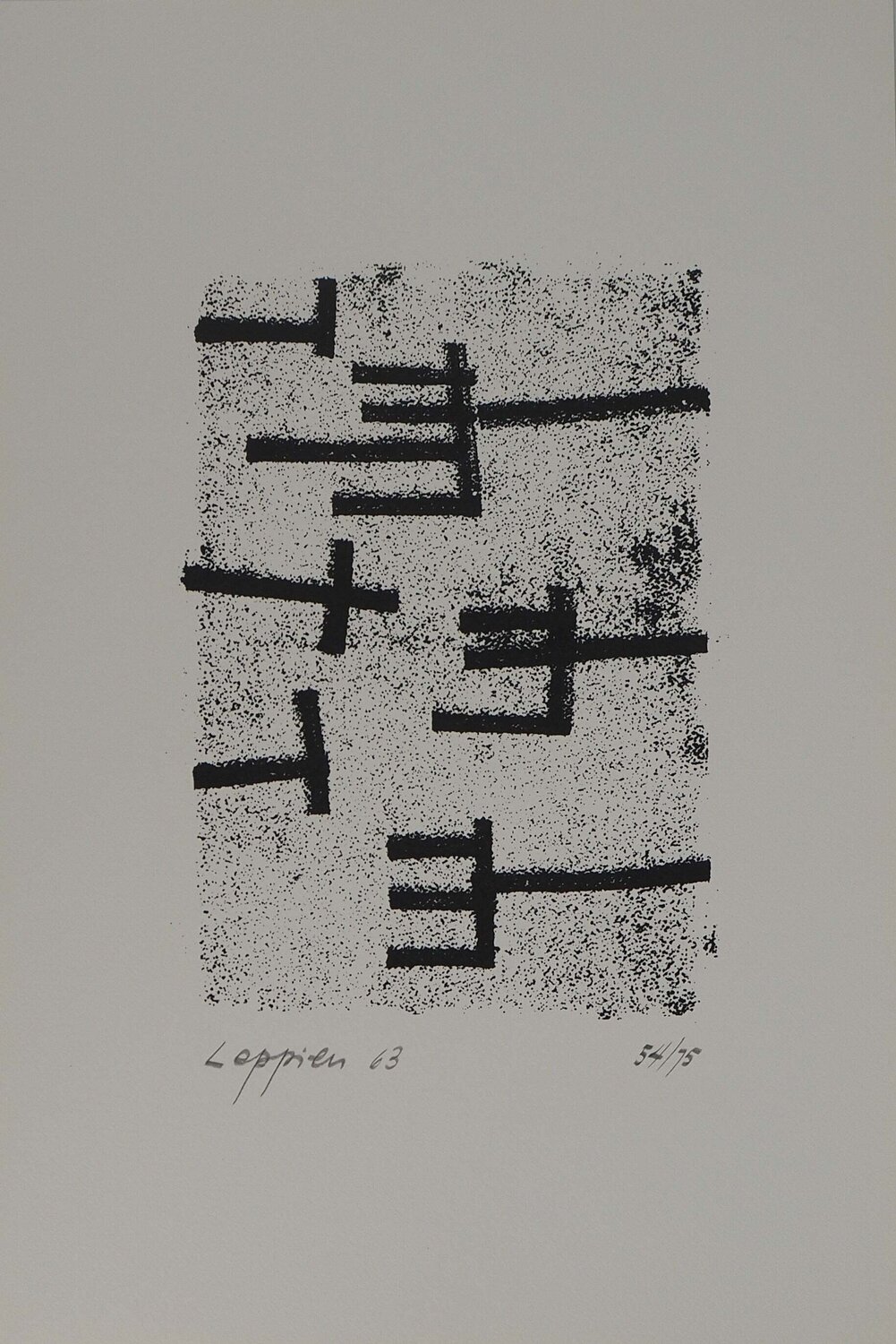 Composition géométrique Jean Leppien Impresión en venta