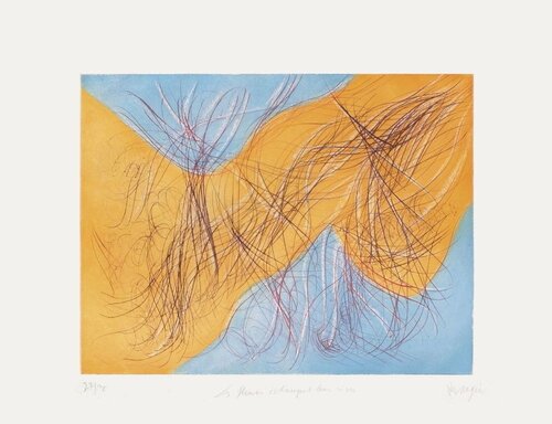 TR9005 - Les fleurs échangent leurs rives van Jean Messagier, Afdruk te koop op Singulart