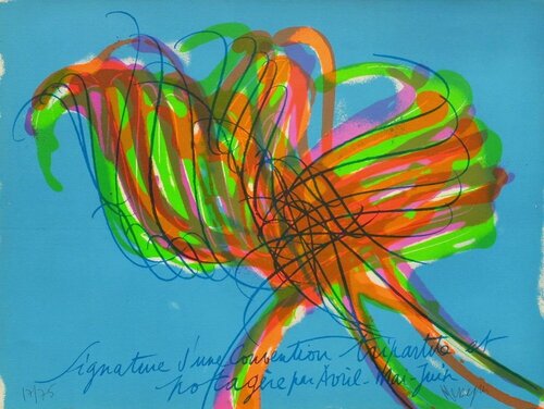 TR7805 - Signature d'une Convention tripartite by Jean Messagier, Print for Sale on Singulart