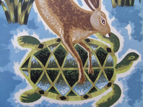 Le lièvre et la tortue de Jean Picart-Le-Doux, Impresión a la venta en Singulart
