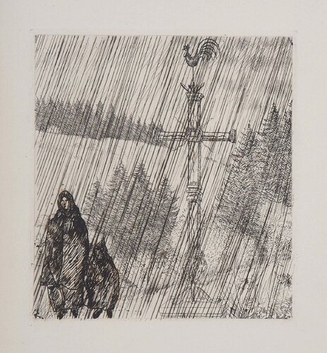 Bretagne, Promenade au Calvaire Jean-Emile Laboureur