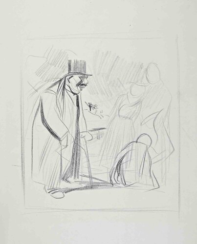 The Visit by Jean-Luis Forain, Work on Paper for Sale on Singulart