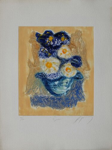 Fleurs : Zinnia by Jean-Marie Guiny, Print for Sale on Singulart