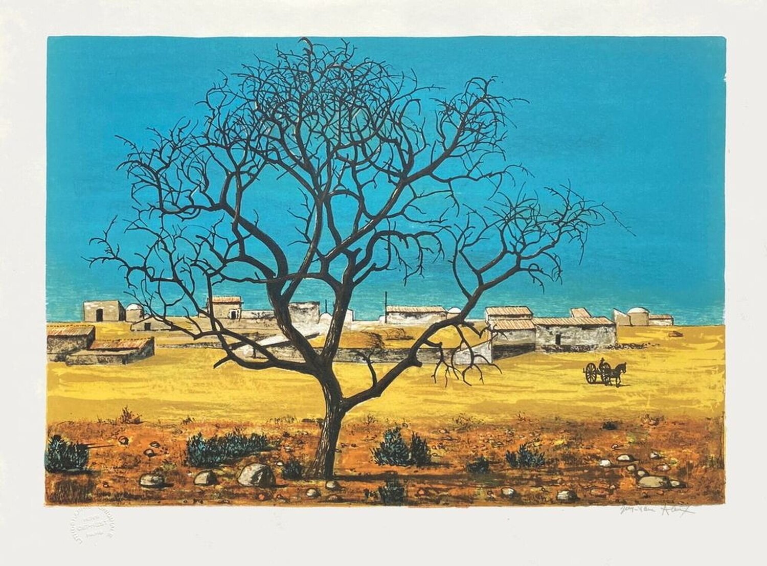 Village au soleil II Jean-Pierre Alaux Druck zu verkaufen