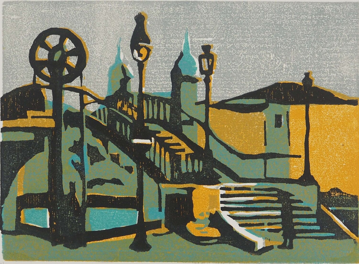 La place du village  Jeannine Hervé