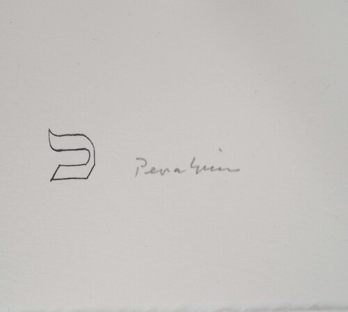 L'Alphabet Hébreu : Femme et Lion di Jules Perahim, Stampa in vendita su Singulart