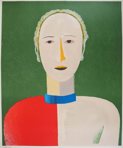 Portrait souriant van Kasimir Malevich, Afdruk te koop op Singulart