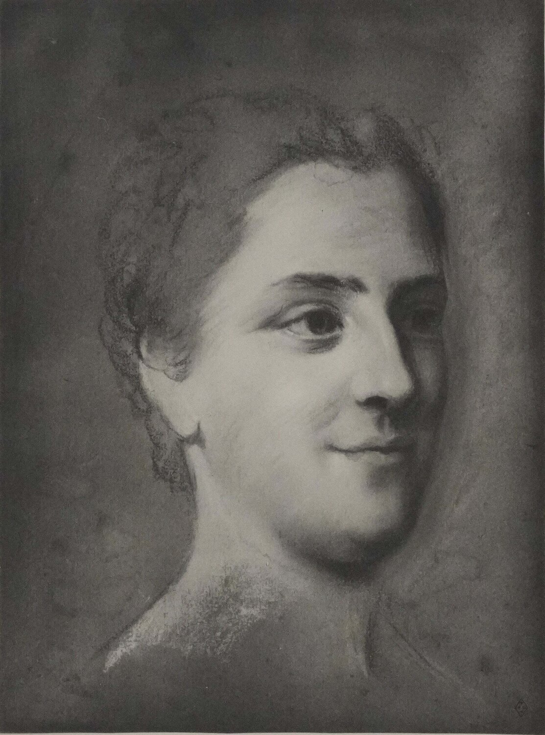 Portrait souriant Kasimir Malevich Impresión en venta