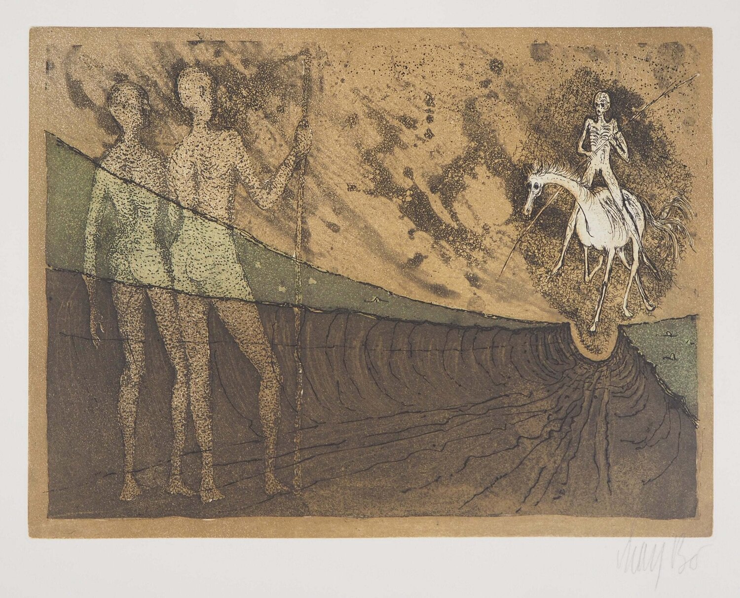 L'arrivée du Cavalier Lars Bo Print for sale