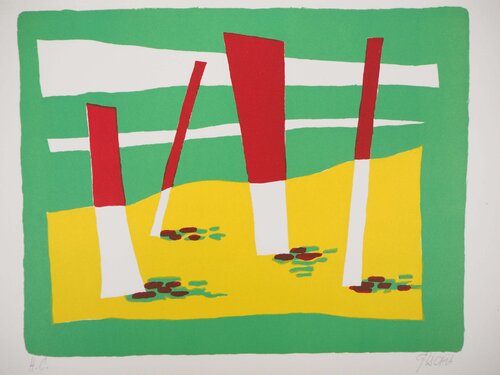 La Plage von Léon Gischia, Druck kaufen auf Singulart