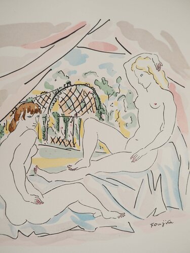 Nu à la campagne by Léonard-Tsuguharu Foujita, Print for Sale on Singulart