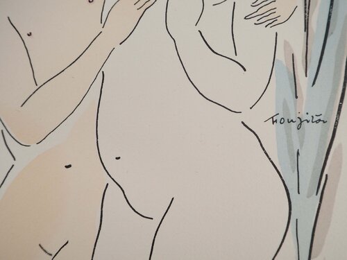 Les jeunes filles intimidées Léonard-Tsuguharu Foujita