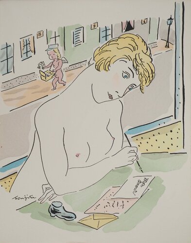 La lettre d'amour par Léonard-Tsuguharu Foujita, Édition en vente sur Singulart