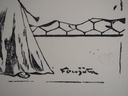 Enfants jouant avec des oiseaux Léonard-Tsuguharu Foujita