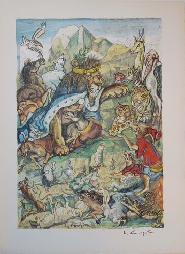 Les animaux malades de la peste di Léonard-Tsuguharu Foujita, Stampa in vendita su Singulart