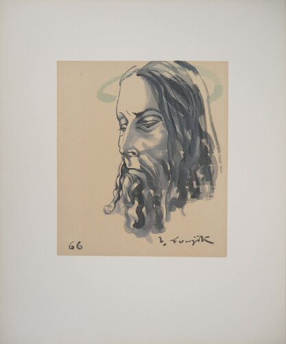 Le Christ di Léonard-Tsuguharu Foujita, Stampa in vendita su Singulart