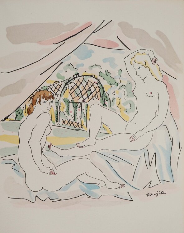 Nu à la campagne Léonard-Tsuguharu Foujita