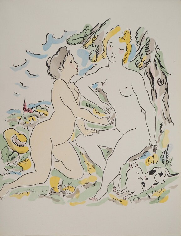 Nu dans les champs Léonard-Tsuguharu Foujita