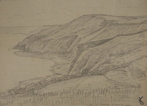 Falaises de bord de mer, c Léopold-Franz Kowalski