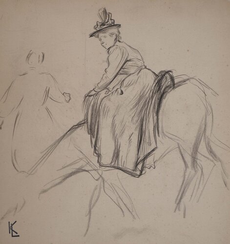 Loren à dos de cheval, c Léopold-Franz Kowalski
